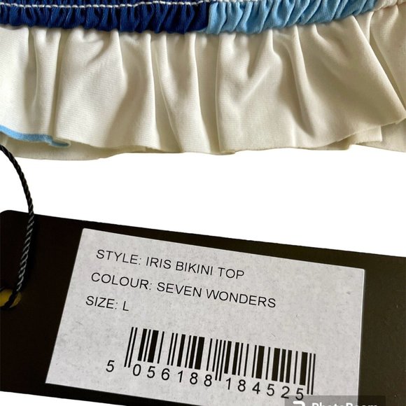 Paper London Iris Bikini Bandeau Top Seven Wonders Size L NWT - Picture 3 of 7
